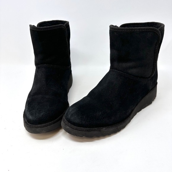 Ugg Kristin Wedge Suede Boot in Black Size‎ 7 Style 1012497 - Picture 1 of 9